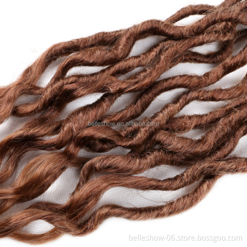 Faux Locs Crochet Braid Goddess Hair Bohemian Locs Pre-looped Ombre Synthetic Hair16&24 Inches Queen Locs Afro Dreadlock
